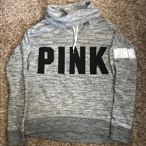 PINK Victoria’s Secret marrled cowl neck hoodie